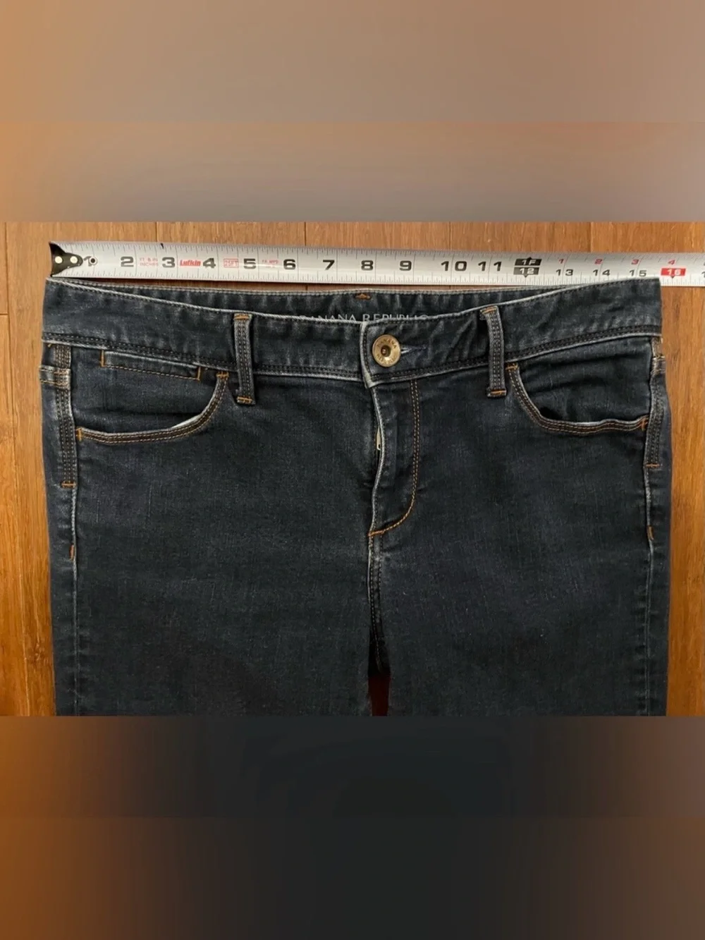 Banana Republic Jeans 27 Long Tall Slim Bootcut Classic Stretch